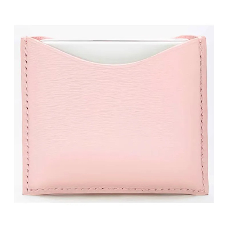La Bouche Rouge Pink Leather Compact Case