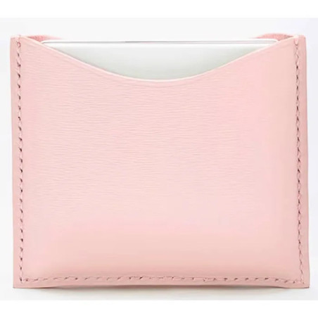 La Bouche Rouge Pink Leather Compact Case