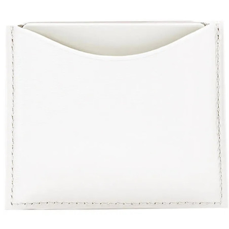 La Bouche Rouge White Leather Compact Case