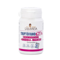 Justice Tryptophan Plus avec Ashwagandha Rhodiola Et Magnésium 60 Comprimés
