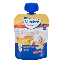 Nutribén Fruit & Go! Poire, Banane, Orange Et Biscuit 90g
