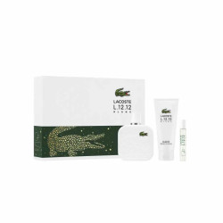 Lacoste L.12.12 Blanc Men Eau De Toilette Vaporisateur 100ml Coffret 3 Produits