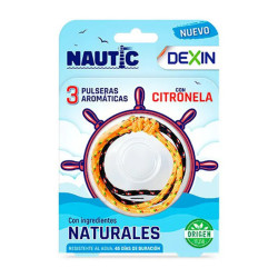Dexin Bracelet Nautique Aromatique à la Citronnelle 3 Unités