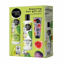 Organic Shop Repairing Hair Gift Coffret 3 Produits