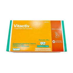 Teva Vitactiv 30 Comprimés Effervescents 120g